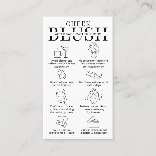 Anleitung für Minimalistische Logoecken Visitenkarte (Vorderseite)