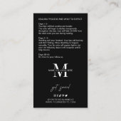 Anleitung für Minimalistische Logoklammern nach de Visitenkarte (Rückseite)