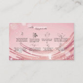 Anleitung für moderne rosa goldene Nagelfarben Visitenkarte (Vorderseite)