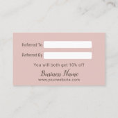 Anleitung für niedliche Waldtiere Rustikale Kraft Empfehlungskarte (Rückseite)