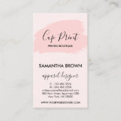 Anleitung für rosa moderne Cup Cares Visitenkarte (Vorderseite)