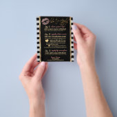 Anleitung für Rose Glitzer mit Streifen Flyer (Gruppe)