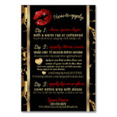 Anleitung für Roten Glitzer und Marmorlippen Tischnummer (Vorderseite)