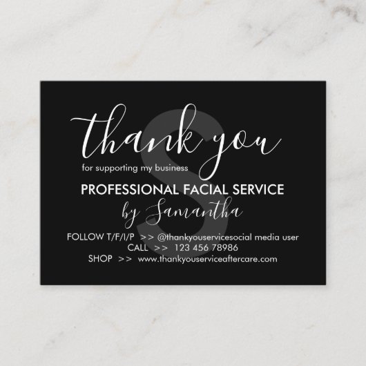 Anleitung für schwarze Gesichtsbehandlung Visitenkarte (Vorderseite)