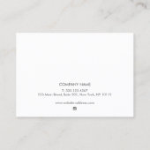 Anleitung für Tattoo Aftercare Silver Gradient Visitenkarte (Rückseite)