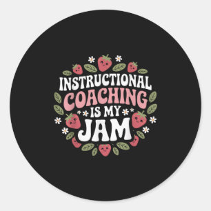 Anleitung Gecoacht ist mein Jam Teacher Coach Str. Runder Aufkleber