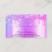 Anleitung nach der Behandlung Lashes Pink Tropfen  Visitenkarte (Vorderseite)