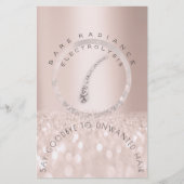 Anleitung nach der Behandlung Rose Glitzer Elektro Flyer (Vorne)