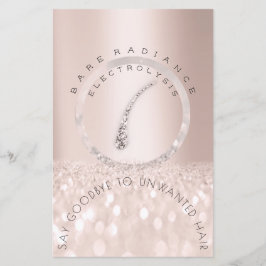 Anleitung nach der Behandlung Rose Glitzer Elektro Flyer