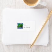 Anleitung, Text, Imitate Quarter, Flag Landschaft Adressaufkleber (Insitu)