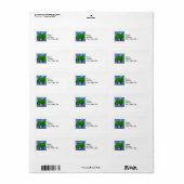 Anleitung, Text, Imitate Quarter, Flag Landschaft Adressaufkleber (Vorne)