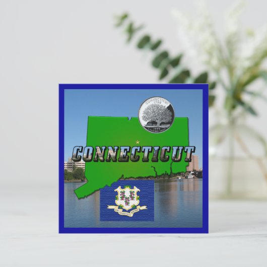 Anleitung, Text, Imitate Quarter, Flag Landschaft Einladung (Stehend Vorderseite)