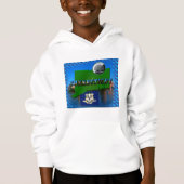 Anleitung, Text, Imitate Quarter, Flag Landschaft Hoodie (Vorderseite)