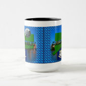 Anleitung, Text, Imitate Quarter, Flag Landschaft Tasse (Zentrum)
