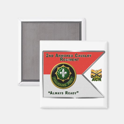 Anleitung zum Armored Cavalry Regiment Magnet (Vorderseite/Rückseite)