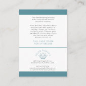 Anleitung zum Durchstechen des Ohrs nach der Pfleg Rabattkarte (Rückseite)