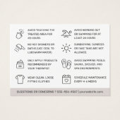 Anleitung zum Entfernen des Haarausfalls nach der (Rückseite)