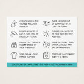 Anleitung zum Entfernen des Haarausfalls nach der  (Rückseite)