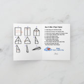 Anleitung zum Erstellen einer Papierflugzeugkarte Karte (Innenseite)