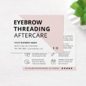 Anleitung zum Eyebrow Threading Aftercare (Schreibtisch)