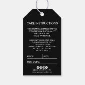 Anleitung zum Hang-Tag-Preis für Firmenlogo Geschenkanhänger (Rückseite)