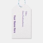 Anleitung zum Knittern von Geschenktasten Geschenkanhänger (Rückseite)