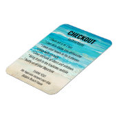 Anleitung zum kurzen Mal mieten Strandausweis Magnet (Linke Seite)