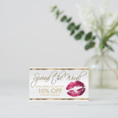 Anleitung zum Lipstick-Glitzer Empfehlungskarte (Stehend Vorderseite)