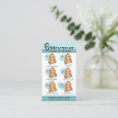 Anleitung zum Mikroblading der Augenbrauen Visitenkarte (Stehend Vorderseite)