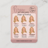 Anleitung zum Mikroblading der Augenbrauen Visitenkarte (Vorderseite)