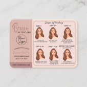 Anleitung zum Mikroblading der Augenbrauen Visitenkarte (Vorderseite)