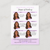 Anleitung zum Mikroblading der Augenbrauen Visitenkarte (Vorderseite)