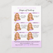 Anleitung zum Mikroblading der Augenbrauen Visitenkarte (Vorderseite)