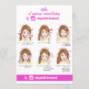 Anleitung zum Mikroblading nach der Augenbrauenpfl Einladung