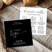 Anleitung zum Minimalistischen Abendbrot Rolls Car Quadratische Visitenkarte