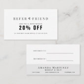 Anleitung zum Minimalistischen Schwarz-Weiß-Salon Visitenkarte (Vorne/Hinten)