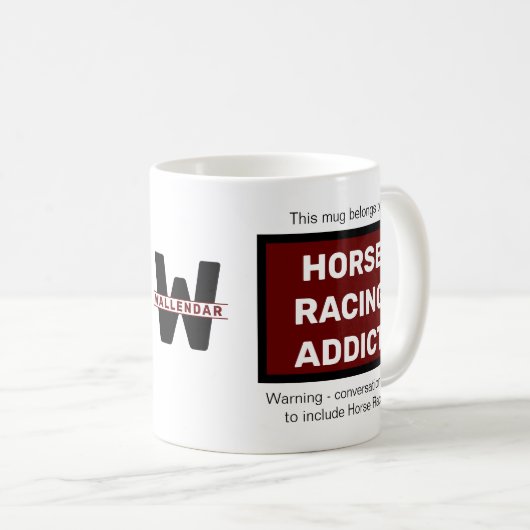 Anleitung zum Rennen des Pferdes Anzugeben Anfangs Kaffeetasse (VorderseiteRechts)
