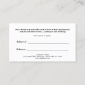 Anleitung zum Salon "Red Heart Black and White Str Empfehlungskarte (Rückseite)