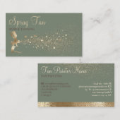 Anleitung zum Spray-Bräunen der grünen Seite nach  Visitenkarte (Vorne/Hinten)