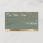 Anleitung zum Spray-Bräunen der grünen Seite nach  Visitenkarte (Rückseite)