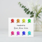 Anleitung zum Umhängen mit den Waschmitteln Postkarte (Stehend Vorderseite)