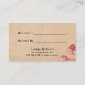 Anleitung zum Vintagen Friseursalon der Schere Empfehlungskarte (Rückseite)