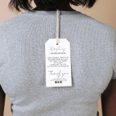 Anleitung zum Waschen von Logos hinzufügen Preis h Geschenkanhänger