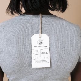 Anleitung zum Waschen von Logos hinzufügen Preis h Geschenkanhänger