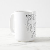 Anleitung zum Zusammenstellen eines Adoptiv-Vaters Kaffeetasse (Vorderseite Links)