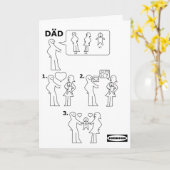 Anleitung zum Zusammenstellen eines Adoptiv-Vaters Karte (Gelbe Blume)