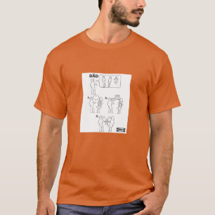 Anleitung zum Zusammenstellen eines Adoptiv-Vaters T-Shirt