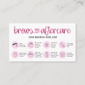 Anleitung zur Aftercare-Hilfe Knochenmark-Mikrobla Visitenkarte (Vorderseite)