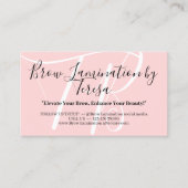 Anleitung zur Anleitung für die Anhäufung von rosa Visitenkarte (Vorderseite)