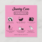 Anleitung zur Chic Black Pink Juwelierpflege Begleitkarte (Vorderseite)